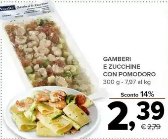 Todis Gamberi e zucchine con pomodoro offerta