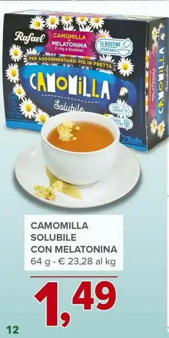 Camomilla solubile con melatonina
