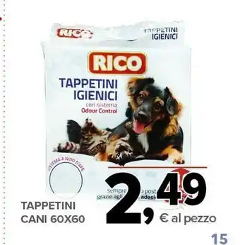 Todis Rico tappetini igienici offerta