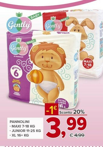 Todis Gently pannolini offerta