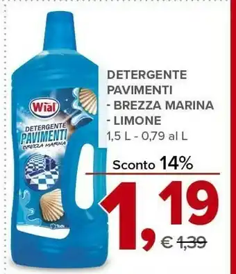 Todis Wial detergente pavimenti offerta