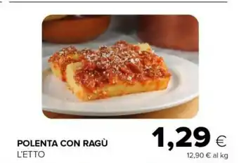 Tigre Polenta con ragu offerta