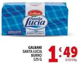 Deco Supermercati Galbani santa lucia burro offerta