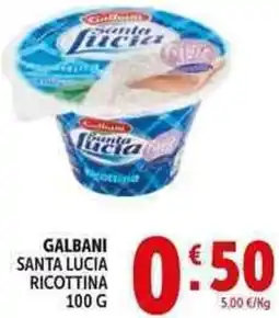 Deco Supermercati Galbani santa lucia ricottina offerta