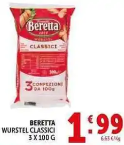 Deco Supermercati Beretta wurstel classici offerta