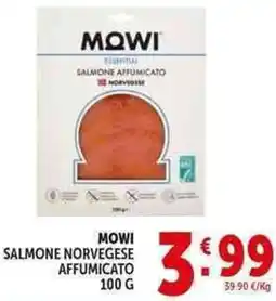 Deco Supermercati Mowi salmone norvegese affumicato offerta