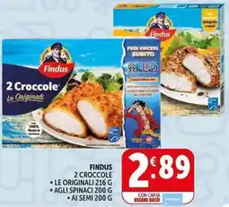 Deco Supermercati Findus 2 croccole offerta