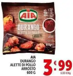 Deco Supermercati Aia durango alette di pollo arrosto offerta