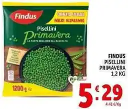 Deco Supermercati Findus pisellini primavera offerta