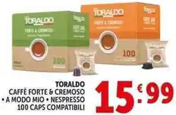 Deco Supermercati Toraldo caffe forte & cremoso offerta