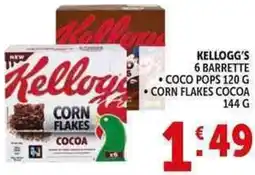 Deco Supermercati Kellogg's 6 barrette offerta