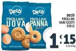Deco Supermercati Decò frollini offerta