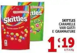 Deco Supermercati Skittles caramelle offerta