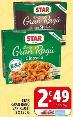 Deco Supermercati Star gran ragu offerta