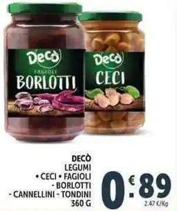 Deco Supermercati Decò legumi offerta