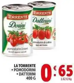 Deco Supermercati La torrente pomodorini datterini offerta