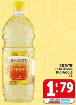 Deco Supermercati Desantis olio di semi di girasole offerta