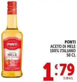 Deco Supermercati Ponti ponti aceto di mele 100% italiano offerta