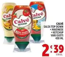 Deco Supermercati Calve salsa top down offerta