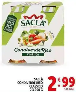 Deco Supermercati Saclà condiverde riso classico offerta