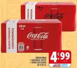 Deco Supermercati Coca cola original taste zero zuccheri offerta