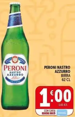 Deco Supermercati Peroni nastro azzurro birra offerta
