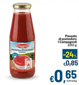 Qui Discount Passata di pomodoro I Campagnoli offerta
