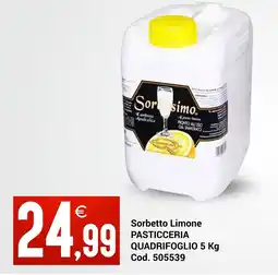 Centro Cash Sorbetto Limone PASTICCERIA QUADRIFOGLIO offerta
