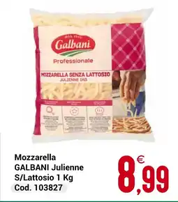 Centro Cash Mozzarella GALBANI Julienne S/Lattosio offerta