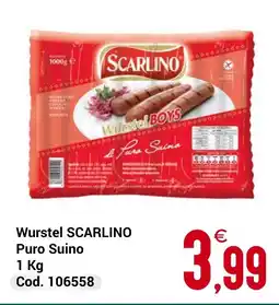Centro Cash Wurstel SCARLINO Puro Suino offerta
