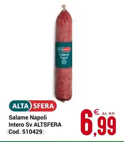Centro Cash Salame Napoli Intero Sv ALTSFERA offerta