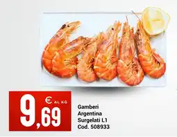 Centro Cash Gamberi Argentina Surgelati offerta
