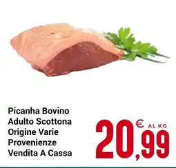 Centro Cash Picanha Bovino Adulto Scottona offerta