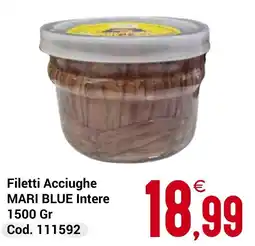 Centro Cash Filetti Acciughe MARI BLUE Intere offerta