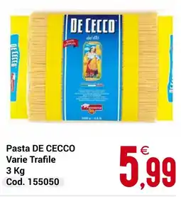 Centro Cash Pasta DE CECCO offerta
