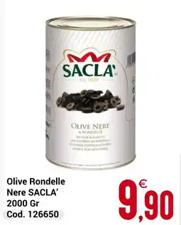 Centro Cash Olive Rondelle Nere SACLA' offerta