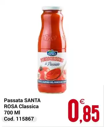 Centro Cash Passata SANTA ROSA Classica offerta