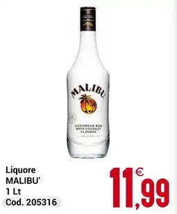 Centro Cash Liquore MALIBU' offerta