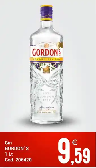 Centro Cash Gin GORDON'S offerta