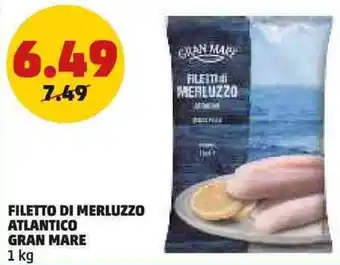 PENNY Filetto di merluzzo atlantico GRAN MARE offerta