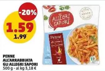 PENNY Penne all'arrabbiata GLI ALLEGRI SAPORI offerta
