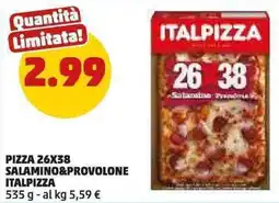 PENNY Pizza 26x38 salamino&provolone ITALPIZZA offerta