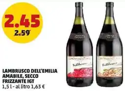 PENNY Lambrusco dell'emilia amabile, secco frizzante IGT offerta