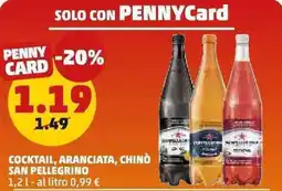 PENNY Cocktail, aranciata, chinò SAN PELLEGRINO offerta