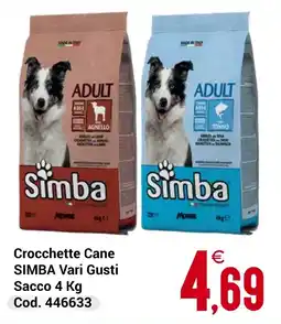 Centro Cash Crocchette Cane SIMBA offerta