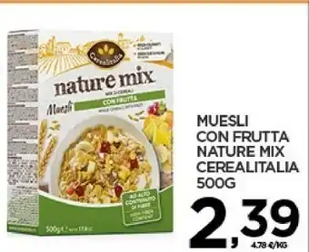 Muesli con frutta nature mix