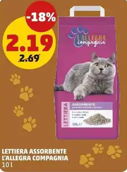 PENNY Lettiera assorbente L'ALLEGRA COMPAGNIA offerta