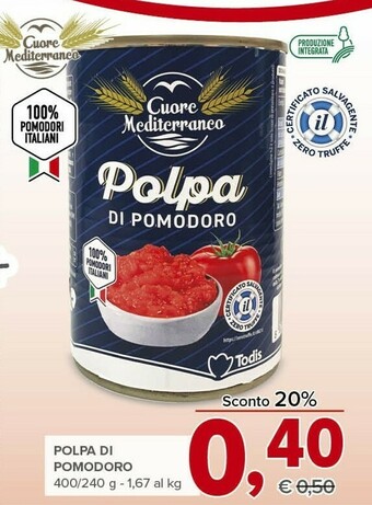 Todis Polpa di pomodoro offerta
