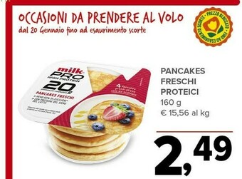 Todis Milk pancakes freschi proteici offerta