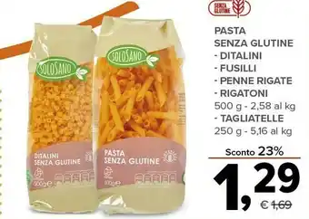 Todis Pasta senza glutine fusilli offerta